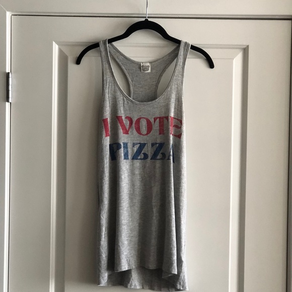 🎉 HP 🎉 I Vote Pizza Tank Top - Picture 4 of 7